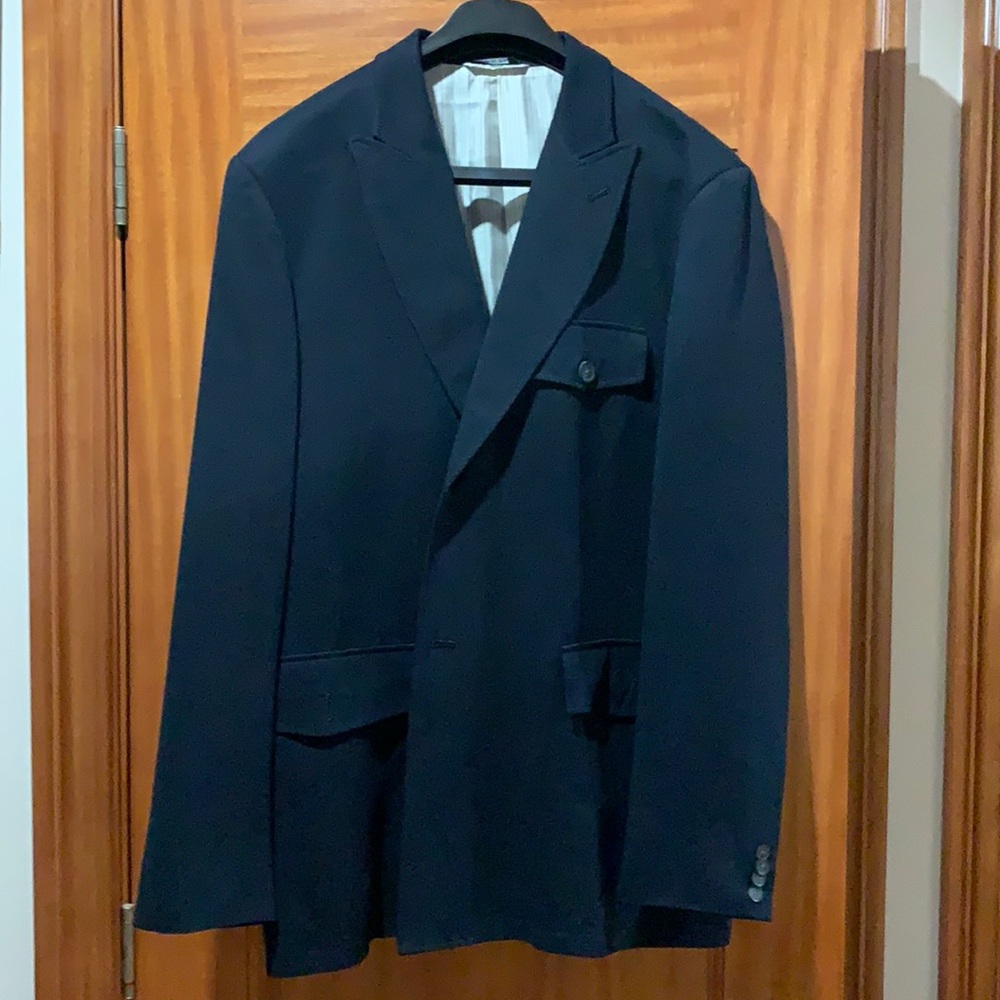 Ibiza Men’s Silk Dark Blue Jacket 44R